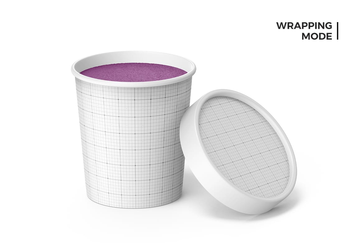 Ice Cream Tub Mockup