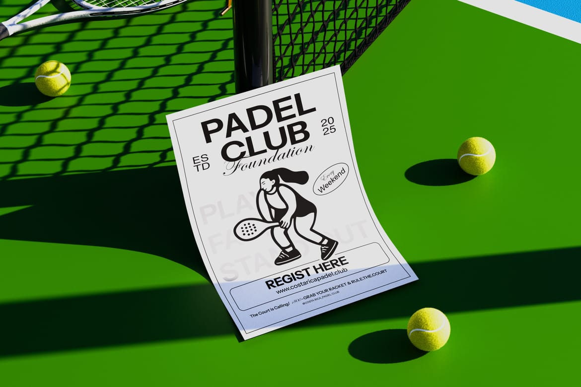 Paddle Pickleball Sports Merchandise Mockup