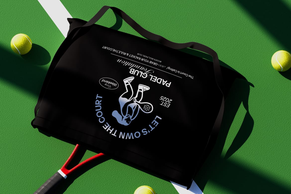Paddle Pickleball Sports Merchandise Mockup