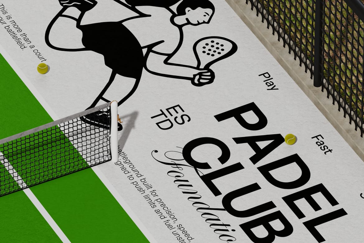 Paddle Pickleball Sports Merchandise Mockup