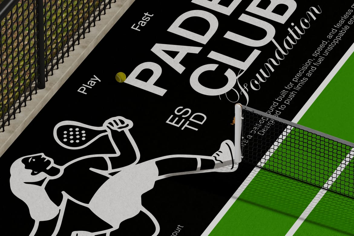 Paddle Pickleball Sports Merchandise Mockup