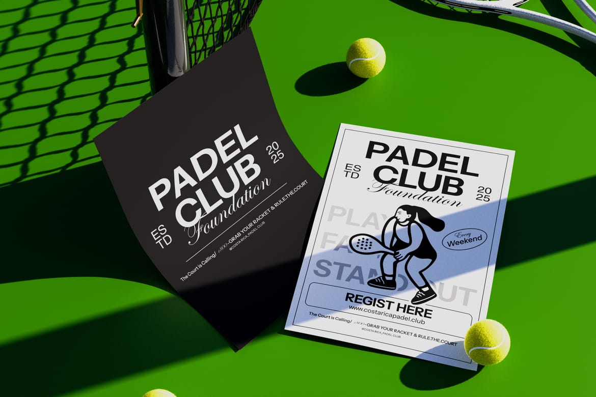 Paddle Pickleball Sports Merchandise Mockup