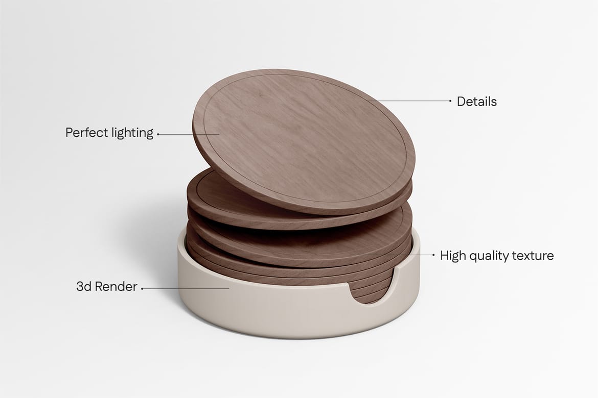 Drink Coaster Mockup