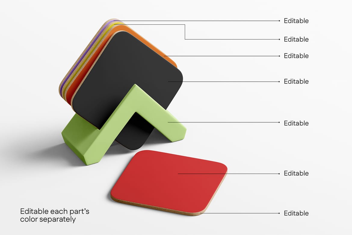 Drink Coaster Mockup