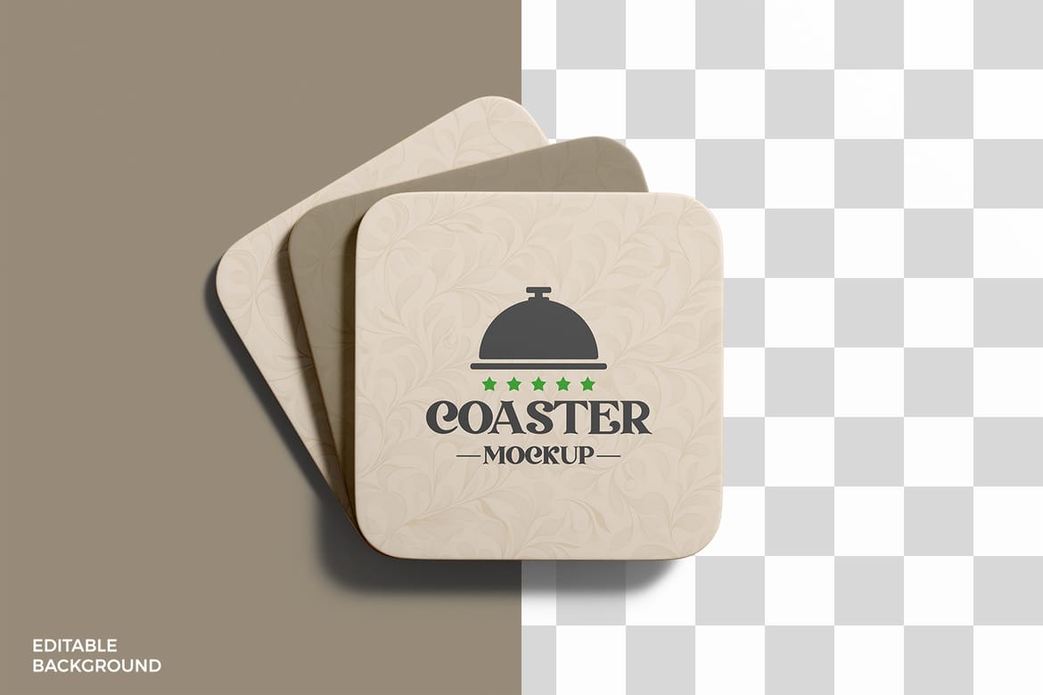 Drink Coaster Mockup
