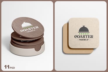 Drink Coaster Mockup
