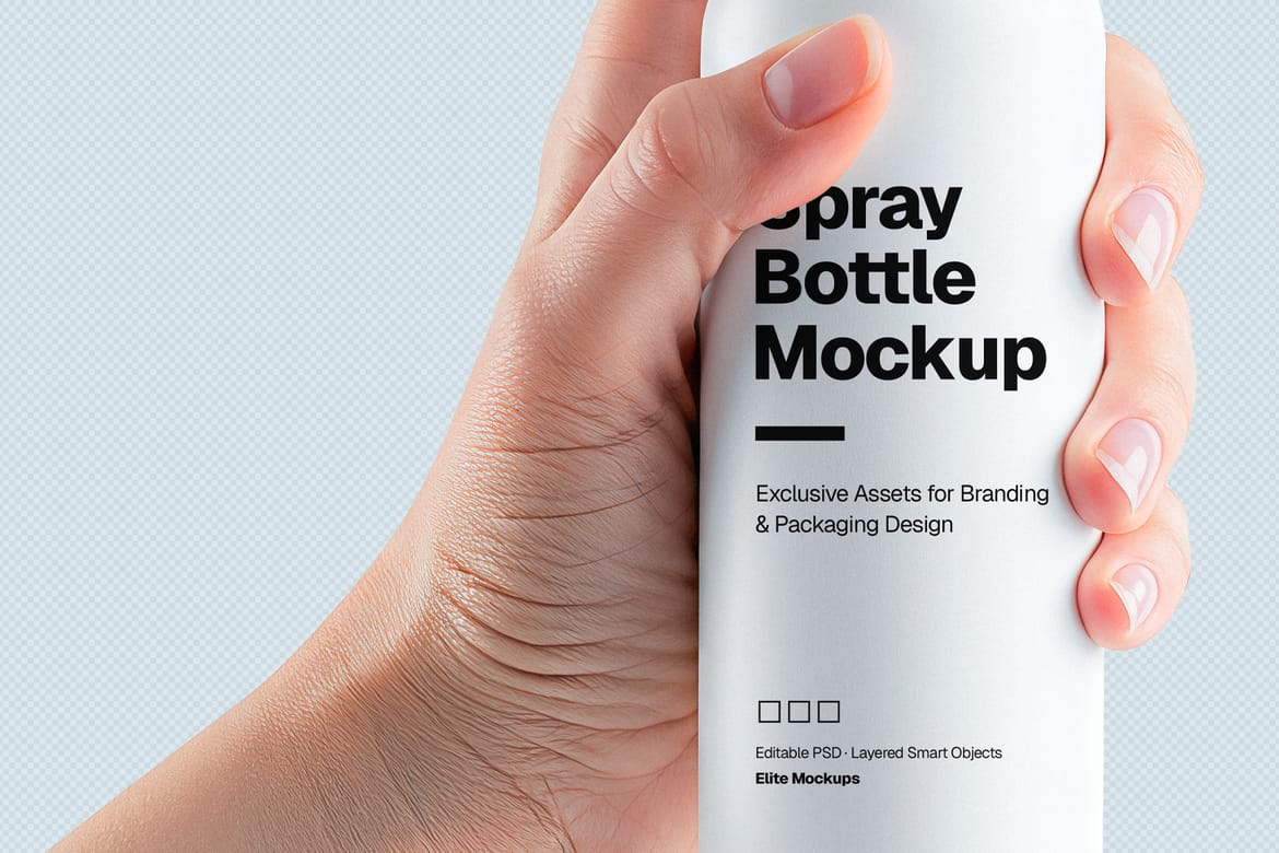 Spray Bottle Mockup Collection