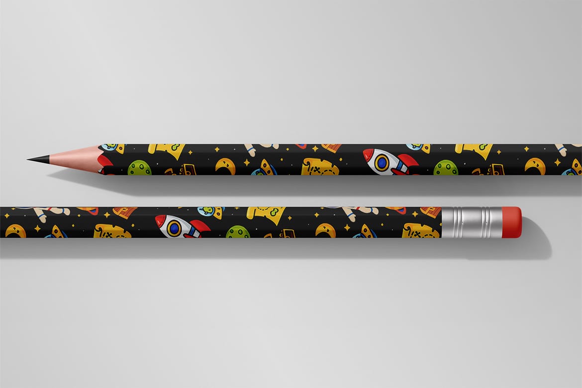 Hexagon Pencil Mockup Set