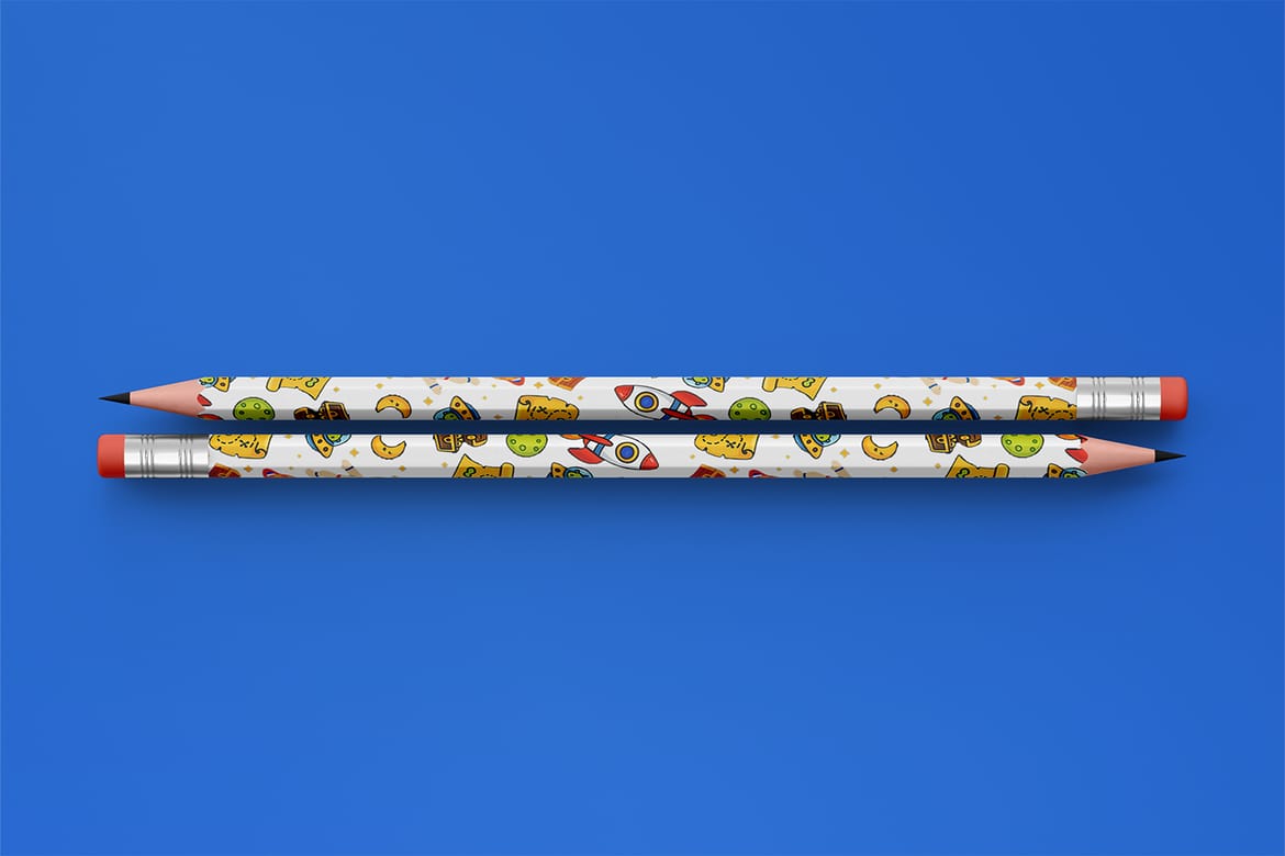 Hexagon Pencil Mockup Set