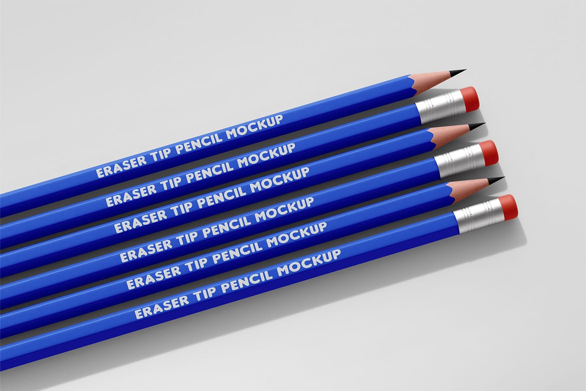 Hexagon Pencil Mockup Set