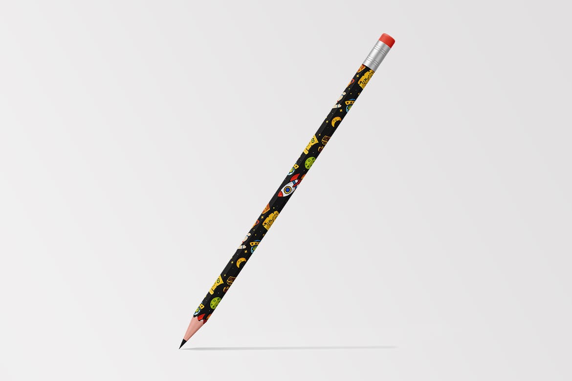 Hexagon Pencil Mockup Set