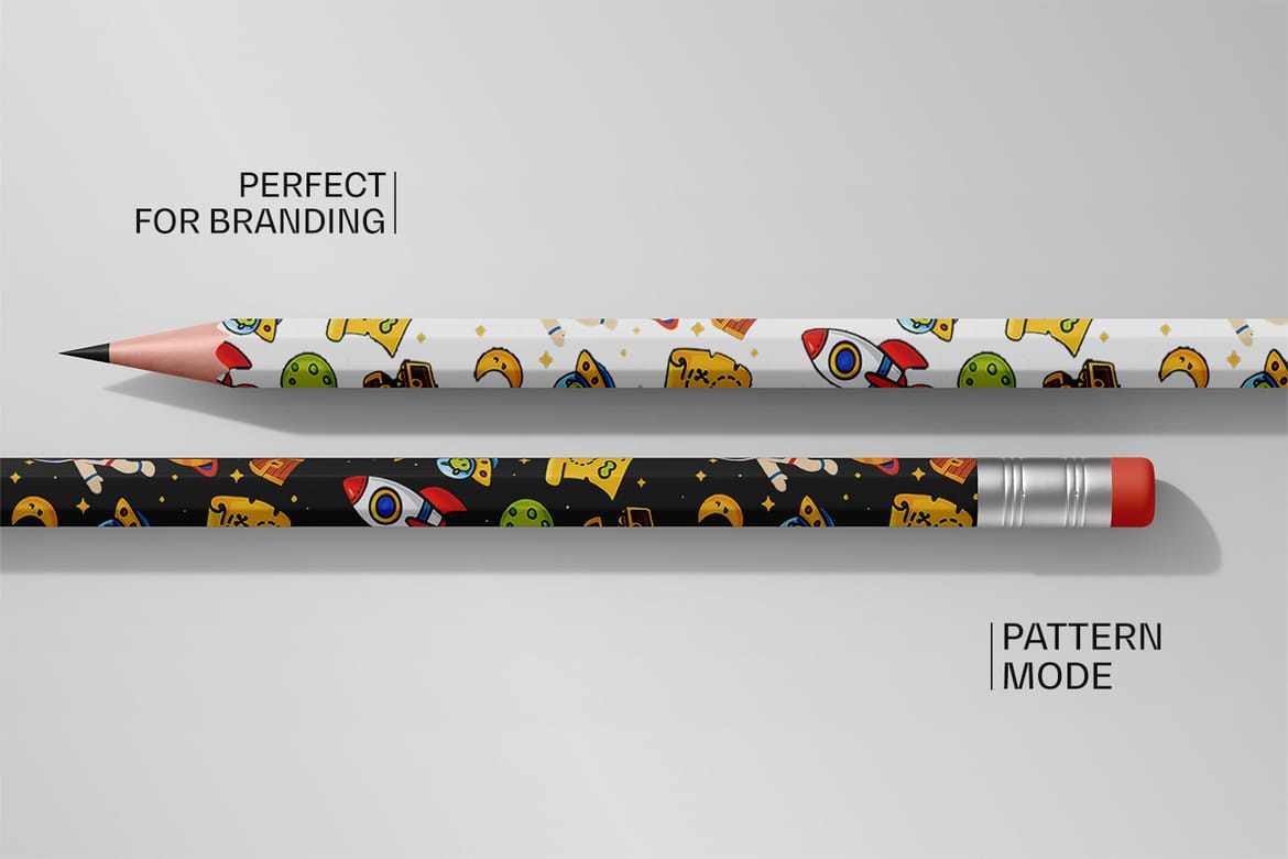 Hexagon Pencil Mockup Set