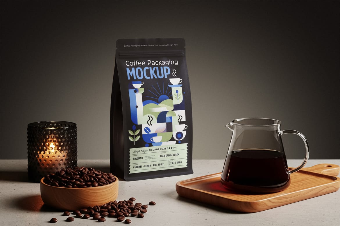 Coffee Packaging Mockup
