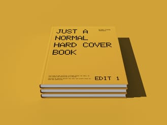 Hard Cover Book Mockup