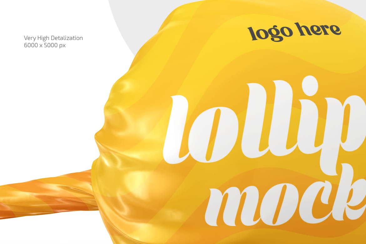 Ball Lollipop Mockup Set