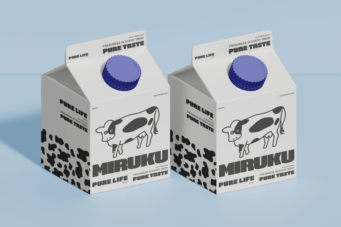 Milk Company & Store Branding Mockup