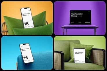 Multi Apple Devices Mockup – iPhone, iPad, MacBook