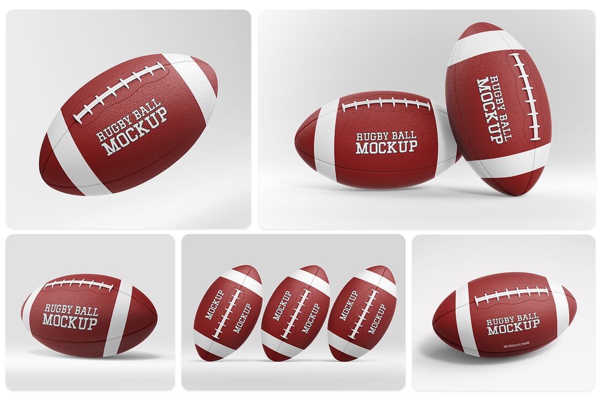 Rugby Ball Mockup