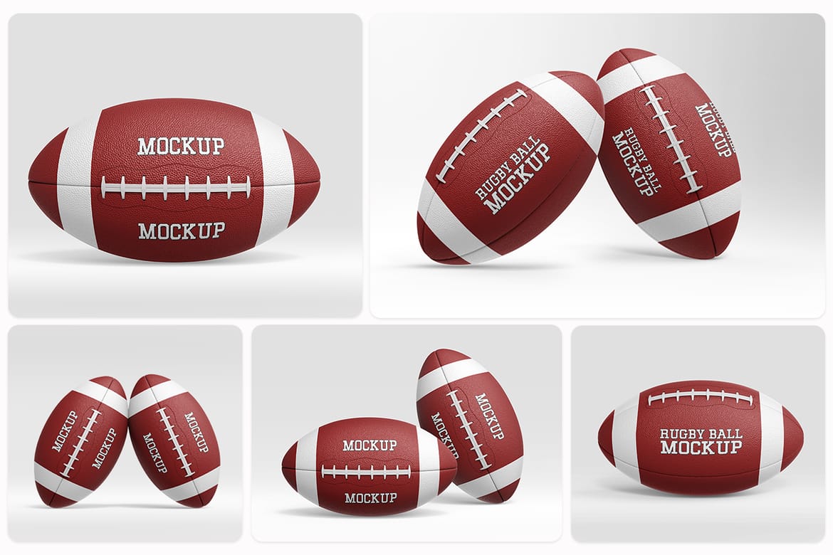 Rugby Ball Mockup