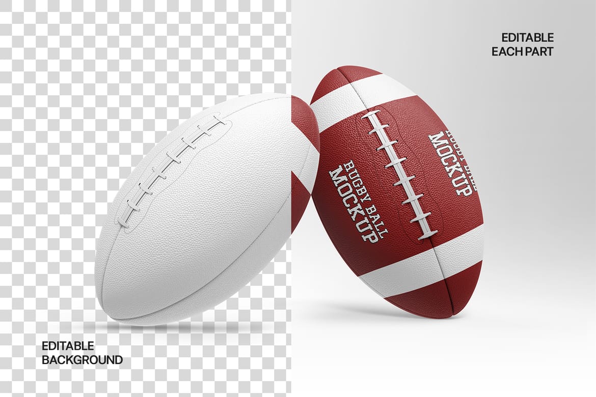 Rugby Ball Mockup