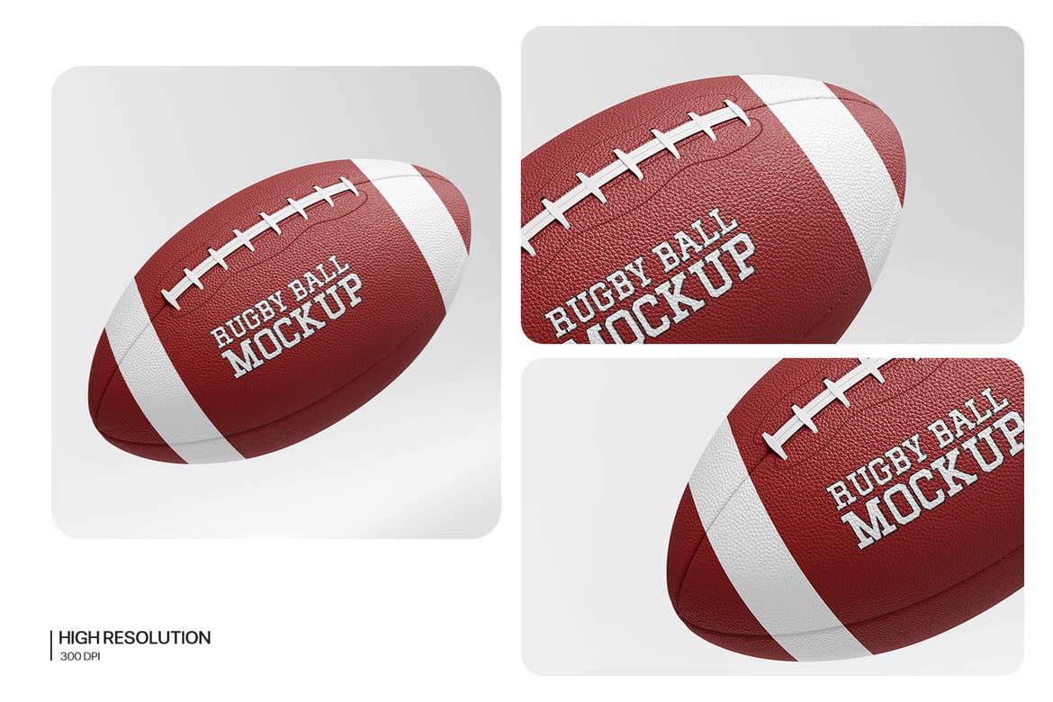 Rugby Ball Mockup