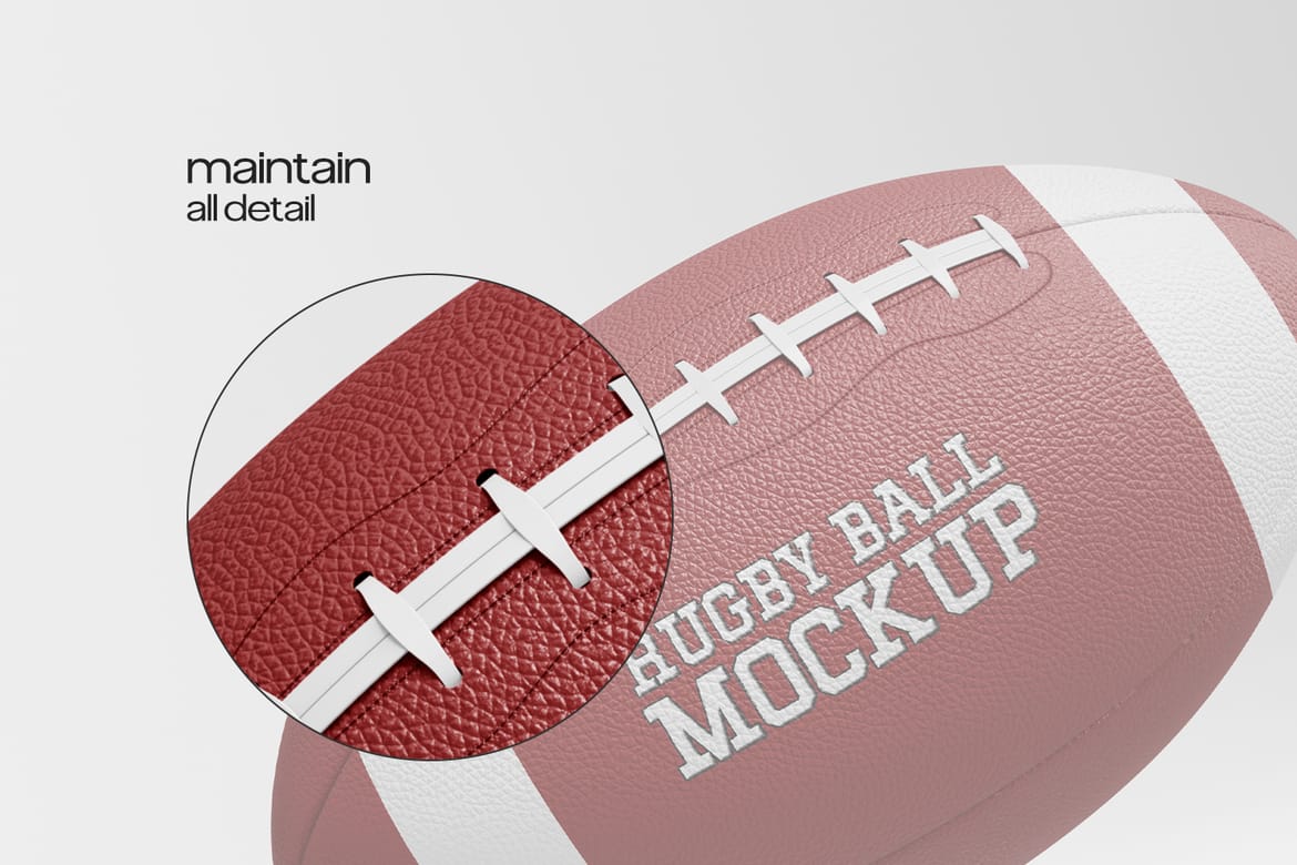 Rugby Ball Mockup