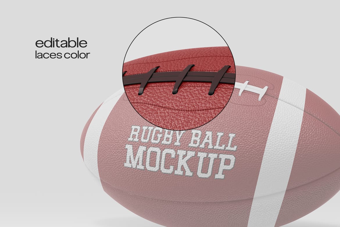 Rugby Ball Mockup
