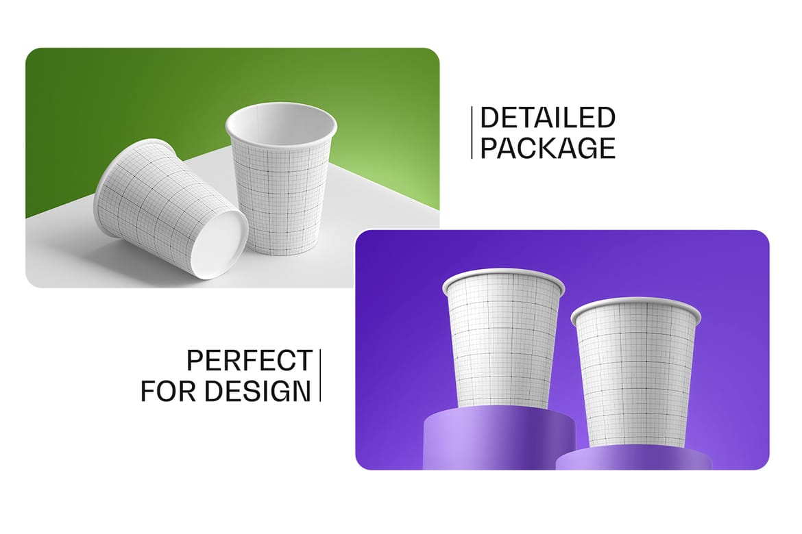 Disposable Paper Coffee Cup Mockup