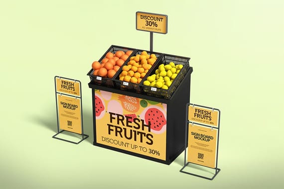 Fruit Stand Mockup