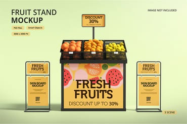 Fruit Stand Mockup
