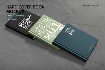 Hard Cover Book Mockup