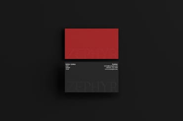 Embossed Business Card Mockup