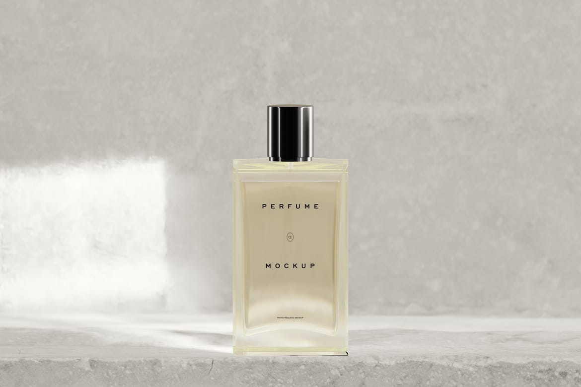Perfume Bottle Mockups Glass & box