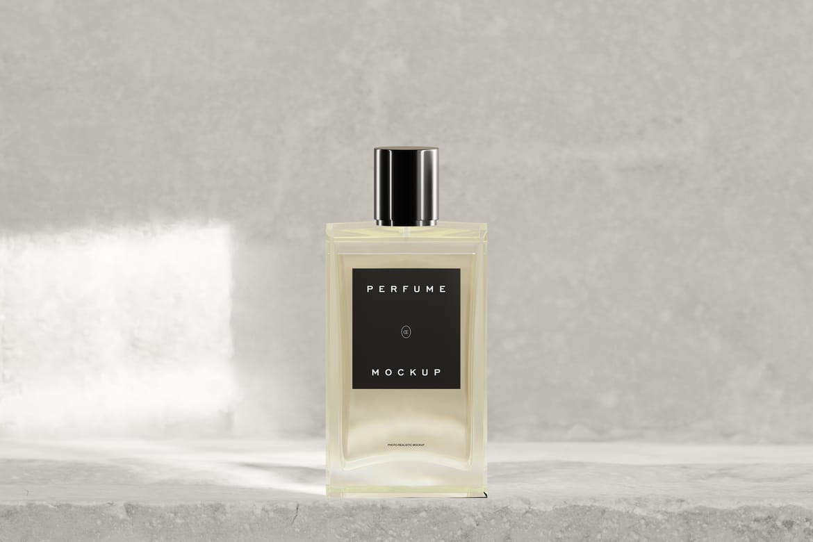 Perfume Bottle Mockups Glass & box