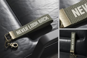 Cotton Wristlet Strap Keychain Mockup