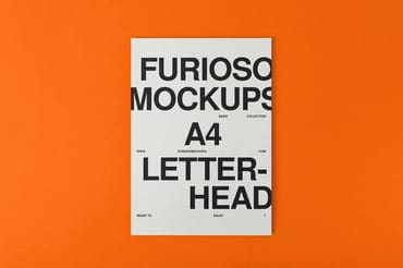 A4 Letterhead Mockup 04FM
