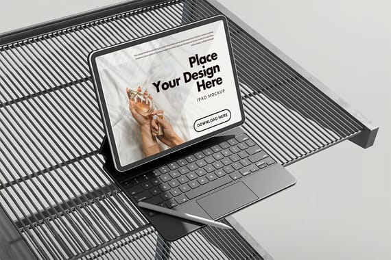 iPad With Pen Mockups