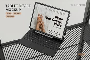 iPad With Pen Mockups