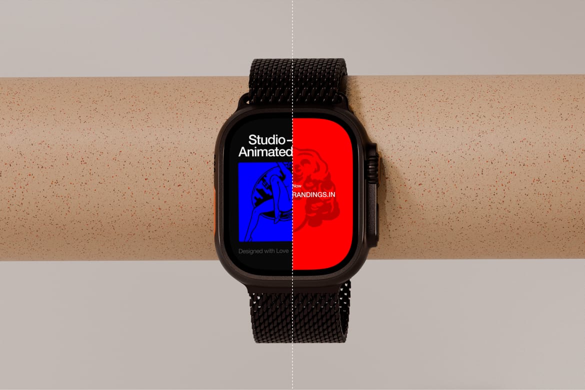 Apple Watch Ultra 2 Animated Mockup