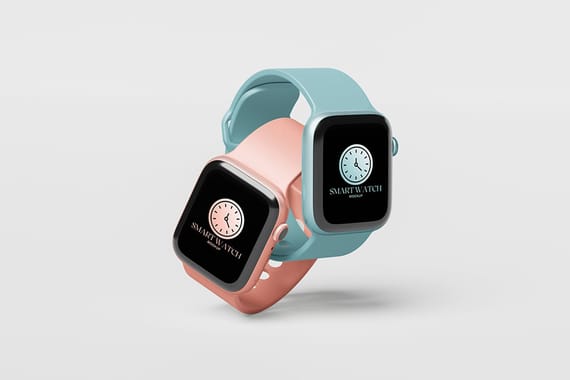 Digital Smartwatch Screen Mockup