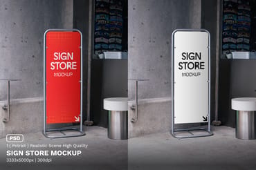 Sign Store Mockup
