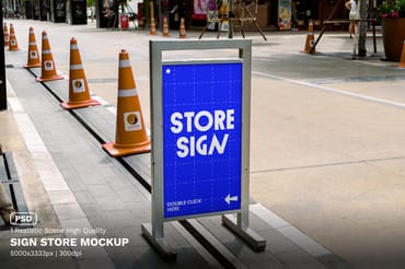 Sign Store Mockup