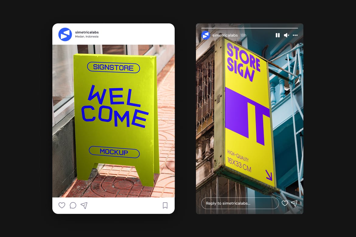 Sign Store Mockup