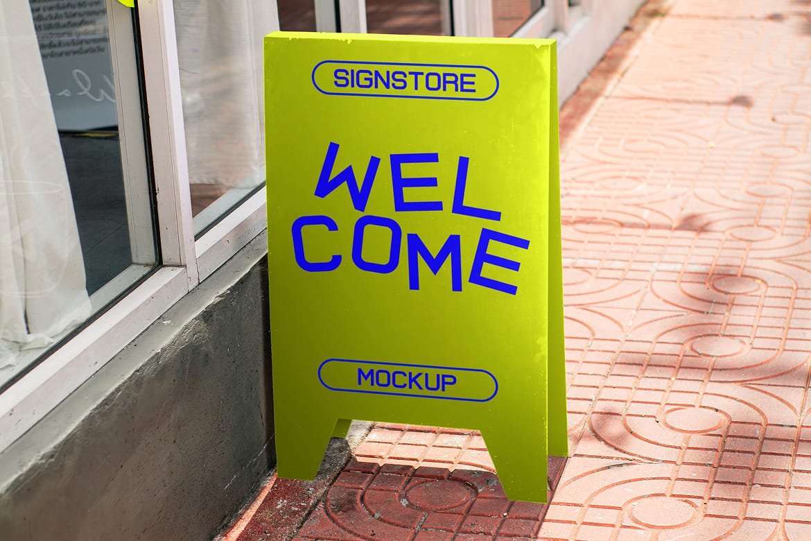 Sign Store Mockup