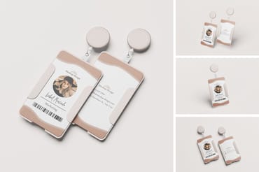 ID Card Holder Mockup