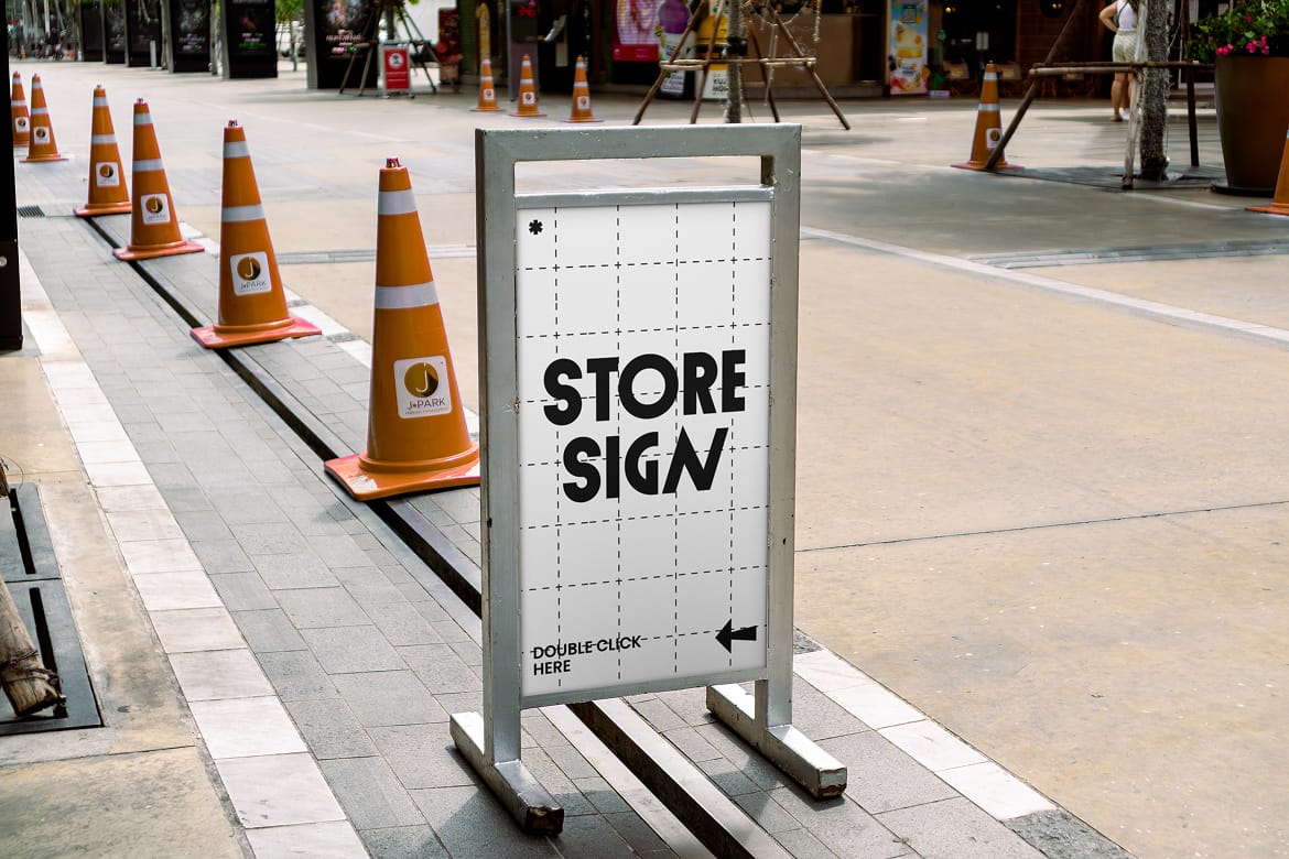 Sign Store Mockup