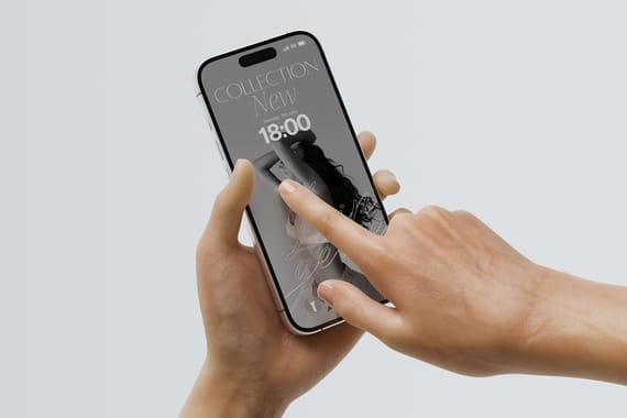 iPhone 17 Pro Mockup Holding