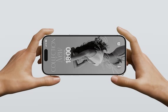 iPhone 17 Pro Mockup Holding