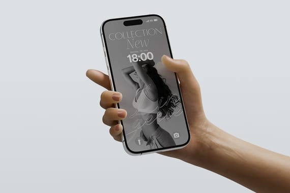 iPhone 17 Pro Mockup Holding