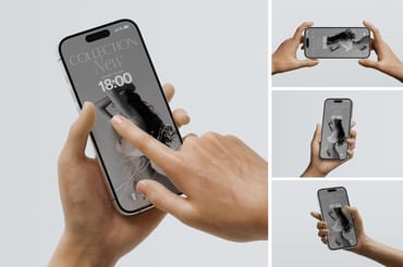 iPhone 17 Pro Mockup Holding